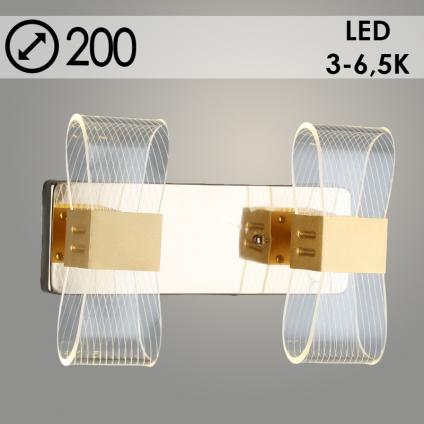 Бра YH878/2W GD золото 4х6W LED 3000-6500K h95, QH23 У1