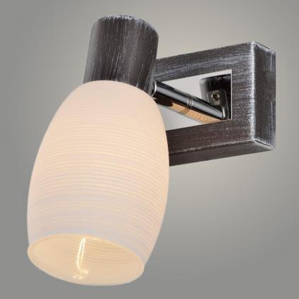 Спот 14951/1 GREY+CR серый/хром 1x40W E14 h100, WAN23