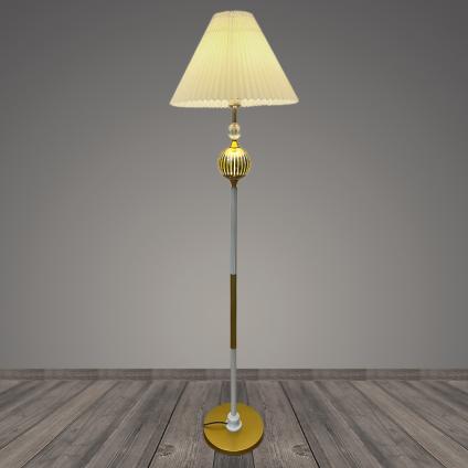 Торшер T2123 WT+GD белый/золото/белый абажур 1*40W E27 + LED 1*5W h1650, BTH23