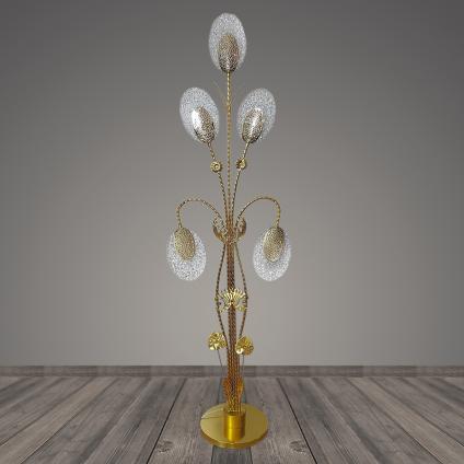 Торшер T2122/5 GD золото LED 5*8W h1560, BTH23