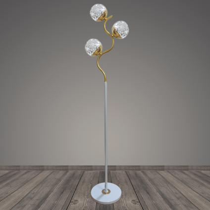 Торшер T2115/3 GD+WT золото/белый LED 3*8W h1650, BTH23