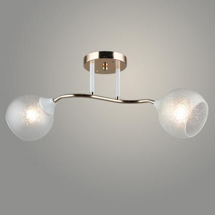 Люстра K2131/2 FGD+WT золото/белый 2x40W E27 d520 h220, QH23
