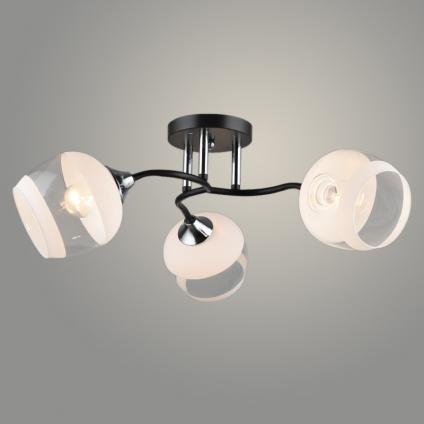 Люстра K2132/3 BK+CH черный/хром 3x40W E27 d520 h220, QH23