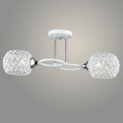 Люстра N5879/2 WT+CR белый/хром 2x40W E27 d560 h255 crst, QH23