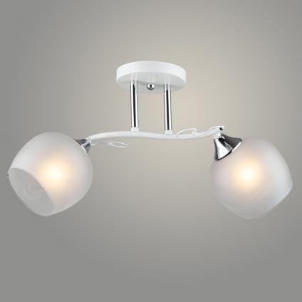 Люстра N5993/2 WT+CR белый/хром 2x40W E27 d470 h240, QH23