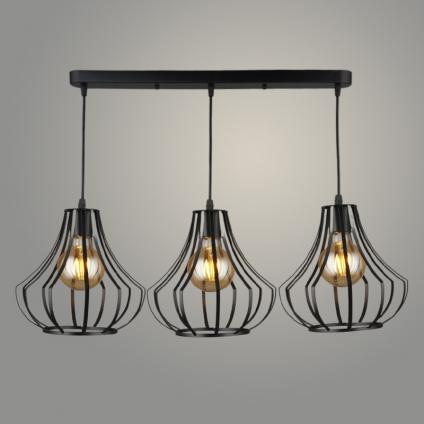 Подвес N3979/3HT BK черный 3х40W E27 d730 h800, QH20