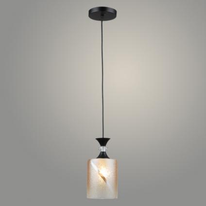 Подвес N5832/1HQ BK+AM черный 1х40W Е27 d120 h800, QH23