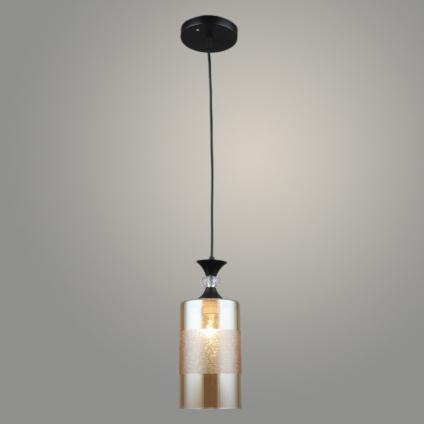 Подвес N5846/1HQ BK+AM черный 1х40W Е27 d120 h800, QH23