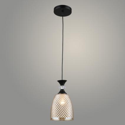 Подвес N5859/1HQ BK+AM черный 1х40W Е27 d140 h800, QH23