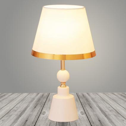 Настольная лампа A19905 белый/белый абажур h430 1х60W E27, DIY23