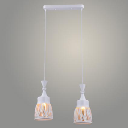 Подвес 27357/2HT WT белый 2х60W E27 h1000, KK23