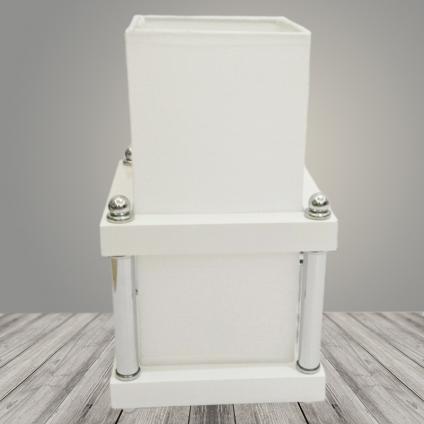 Настольная лампа 2313W WT белый абажур h290 1х40W E27, DUO23