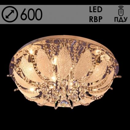 Люстра 55814/600 CR хром 8х40W E14 LED-RBP ПДУ d600 h270, SDA23