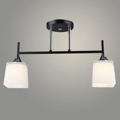 Люстра N5458/2 BK+CH черный/хром 2x40W E27 d450 h265, QH23