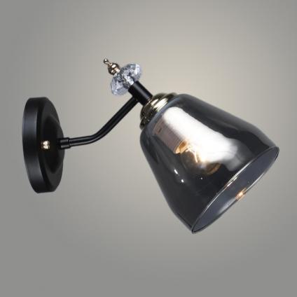 Бра N5489/1W BK+FGD черный/золото 1x40W E27 d270 h130, QH23