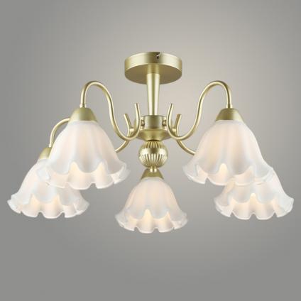 Люстра N5974/5 GD золото 5x40W E27 d610 h330, QH23