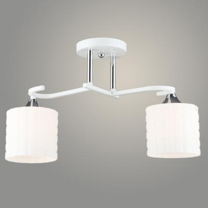 Люстра N5953/2 WT+CR белы/хром 2x40W E27 d440 h270, QH23