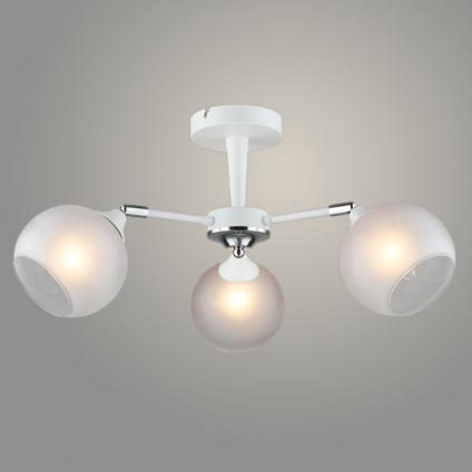 Люстра N5970/3 WT+CR белый/хром 3x40W E27 d610 h280, QH23