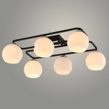 Люстра GH60134/6 BK+CR черный/хром 6х60W E27 d610 h175, KK23