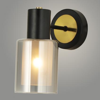 Бра 74705/1W AB+BK бронза/черный 1х40W E14 d100 h210, GNV23