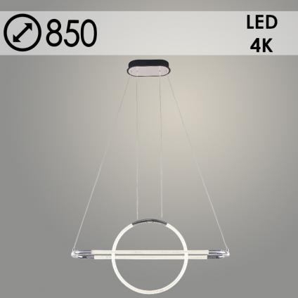 Люстра 3079/850L BK+CR черный/хром 72W LED 4000К d850, GNV23