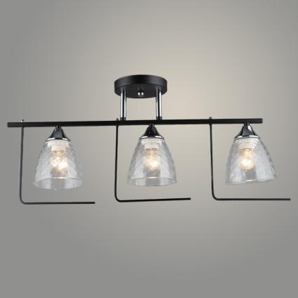Люстра K2146/3 ВК+СН черный/хром 3x40W E27 d600 h270, QH23