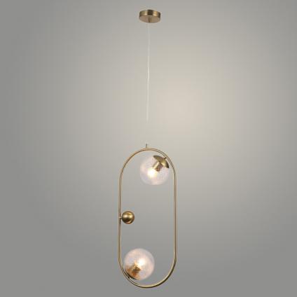 Люстра 40282/2 BRASS латунь 2х60W E27 d280 h1200, SJNG23