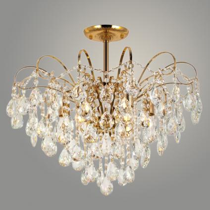 Люстра RS5002/6 FGD золото 6х60W E27 d620 h485, OMG23