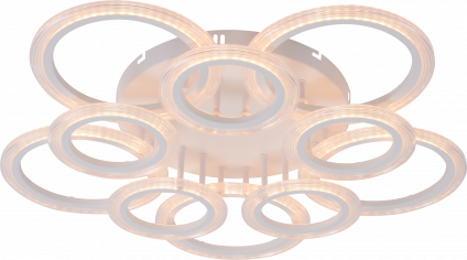 Люстра LI9812D/5+5A WH белый 180W LED 3000-6500K d745 ПДУ диммер,mobile HN23
