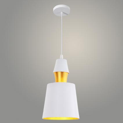 Подвес 7465/1HQ WT+GD белый/золото/белое основание 1х60W E27 d150 h280, TXN23