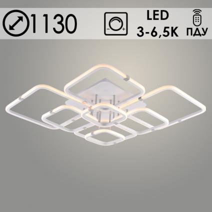 Люстра DK6321C/8 WH+CR белый/хром 268W LED 3000-6500K d1130 ПДУ диммер,mobile HN23