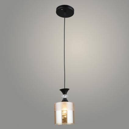 Подвес N5829/1HQ BK+AM черный 1х40W Е27 d120 h800, QH23