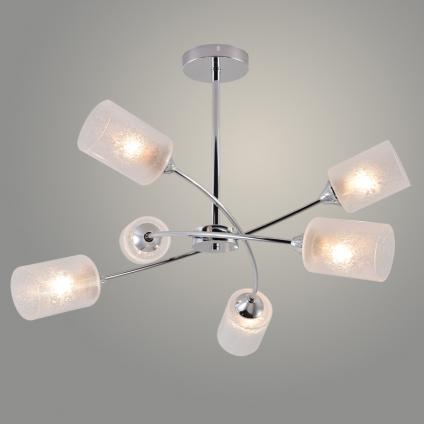 Люстра XA1485B/6 CR хром 6х60W E27 d680 h480, HN23