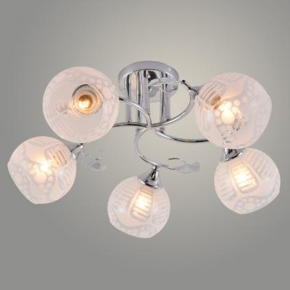 Люстра XA1518B/5 CR хром 5х60W E27 d560 h240, HN23