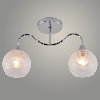 Люстра XA1540/2 CR хром 2х60W E27 d430 h250, HN23