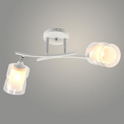 Люстра XA1439B/2 WH+CR белый/хром 2х60W E27 d550 h250, HN23