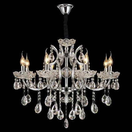 Люстра 1529/10 CR хром/хрусталь 10х60W E14 d950 h1200, MIX23