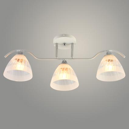 Люстра XA1440B/3 WH+CR белый/хром 3х60W E27 d590 h260, HN23