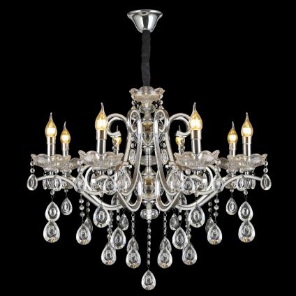 Люстра 1637/8 CR хром/хрусталь 8х60W E14 d750 h1000, MIX23