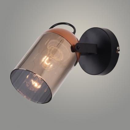 Спот 23090026/1 BK+FGD черный/золото 1х40W E27 h170, XLD23