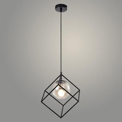 Подвес 19873/1HQ BK+COG черный 1х40W E14 h1000, WAN23