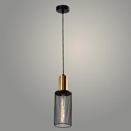 Подвес 23779/1HQ B BK+BR черный/латунь 1х40W E27 h1000, WAN23