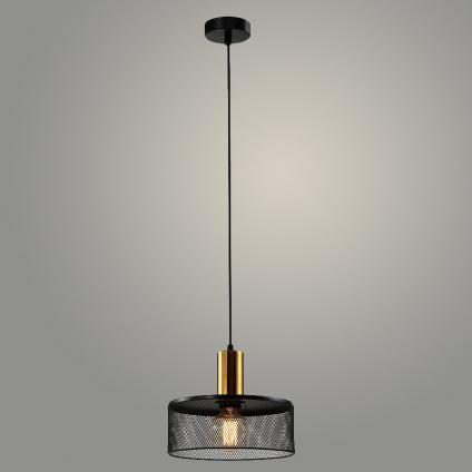 Подвес 23776/1HQ C BK+BR черный/латунь 1х40W E27 h1000, WAN23