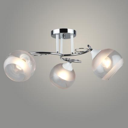 Люстра K2173/3 WT+CR белый/хром 3x40W E27 d560 h250, QH23