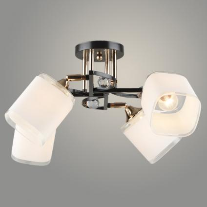 Люстра N6204/4 COFFEE+FGD кофе/золото 4x40W E27 d600 h230, QH23 У2