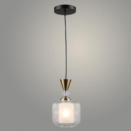 Подвес N6325/1HQ BK+COP черный/медь 1х40W Е27 d150 h800, QH23