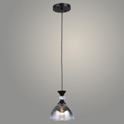 Подвес N5866/1HQ BK+SMK черный 1х40W Е27 d150 h800, QH23