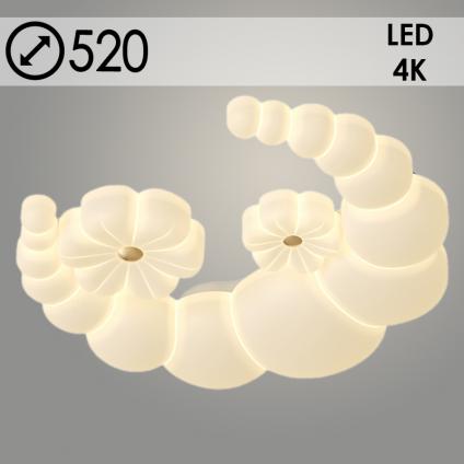 Люстра XD2006/520 WH+GD белый+золото LED 80W 4000K d520, XUAN24