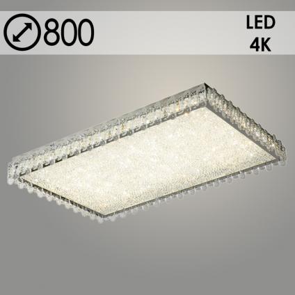 Люстра XD2167B/800*500 CH хром/прозрачный хрусталь LED 81W 4000K d800, XUAN24