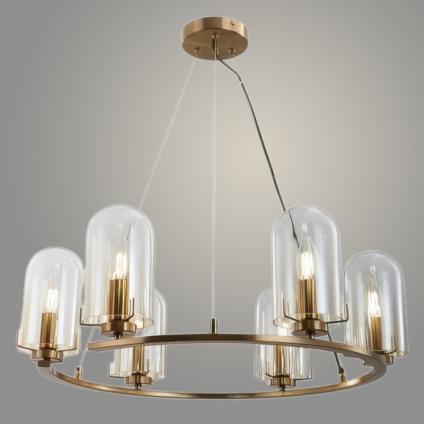 Люстра 15613/6 ANB бронза 6x40W E14 d640 h620, STR23